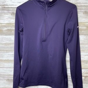 Purple Nike pro dri fit 1/4 zip size medium
